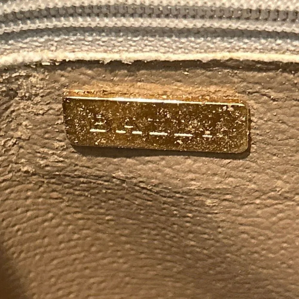 Bally Pebbled Leather Double Circle Crossbody Bag Cognac Brown Quiet Luxury